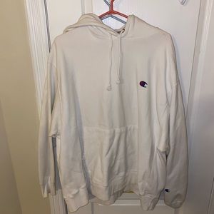 White champion hoodie